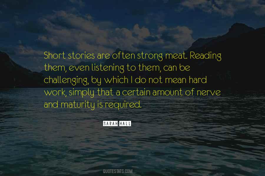 Quotes About Reading Short Stories #1328469