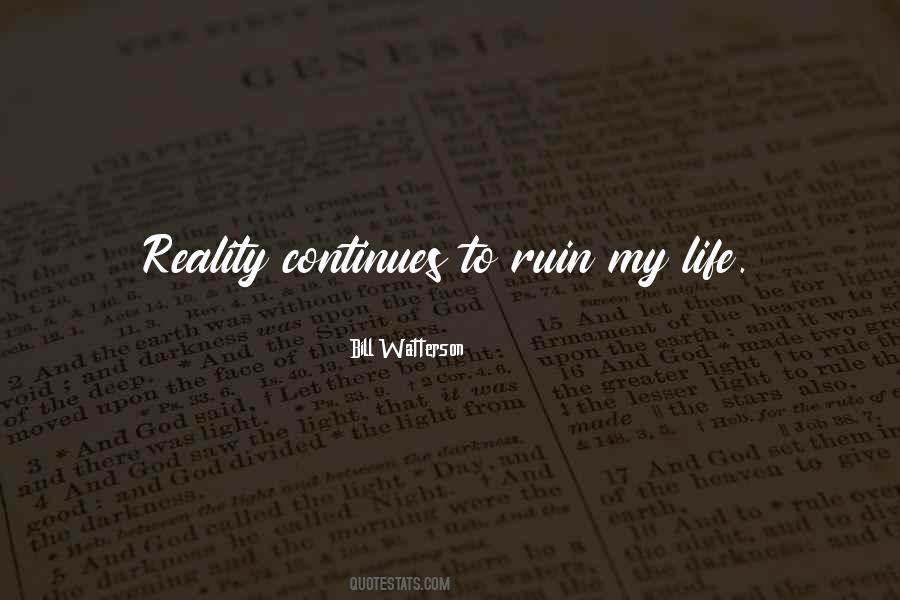 Calvin And Hobbes Reality Quotes #936701