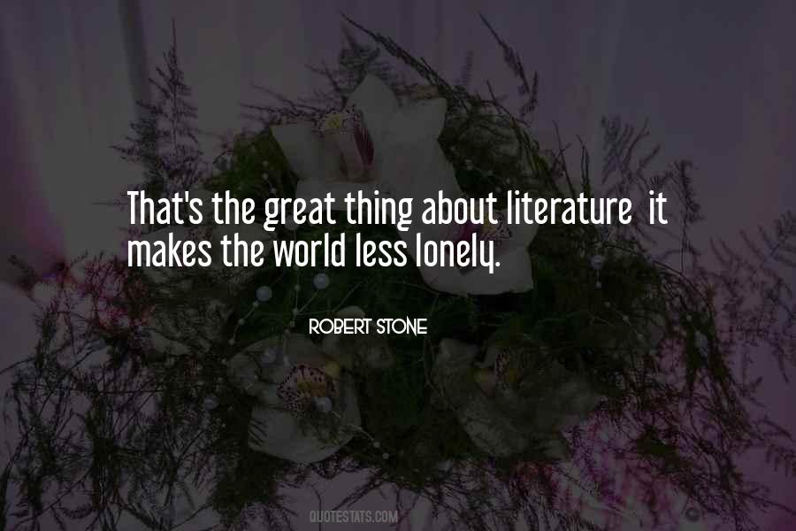 Quotes About World Literature #113707
