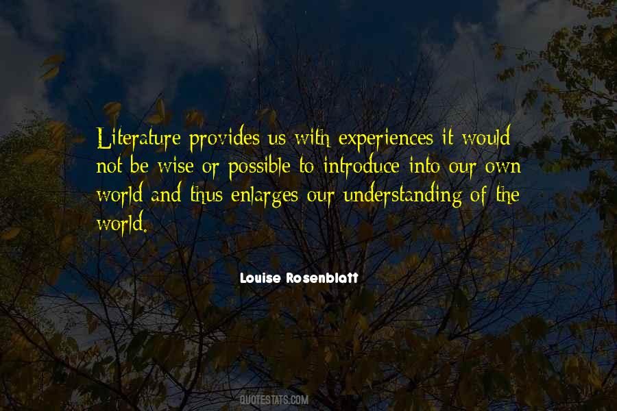 Quotes About World Literature #191076