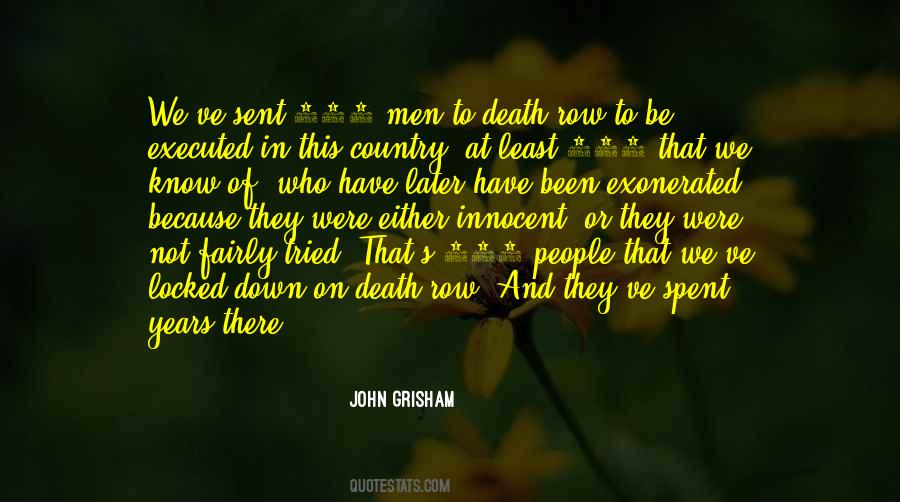 Quotes About Death Row #494576