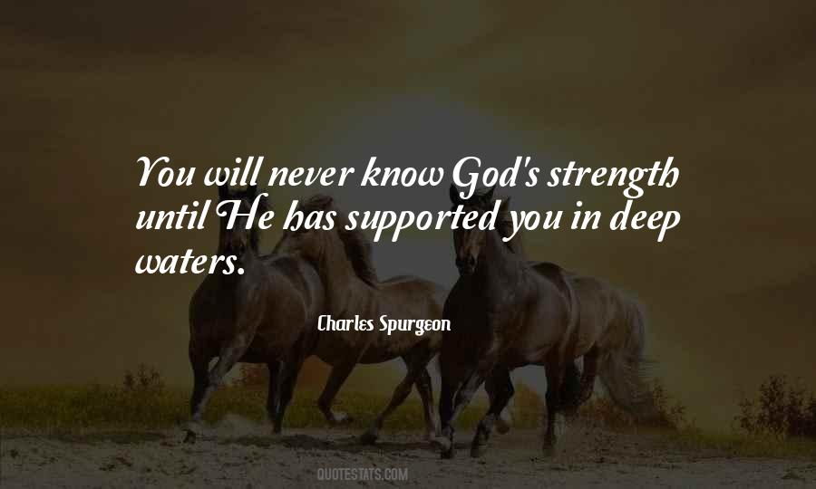 Quotes About God's Strength #1365704