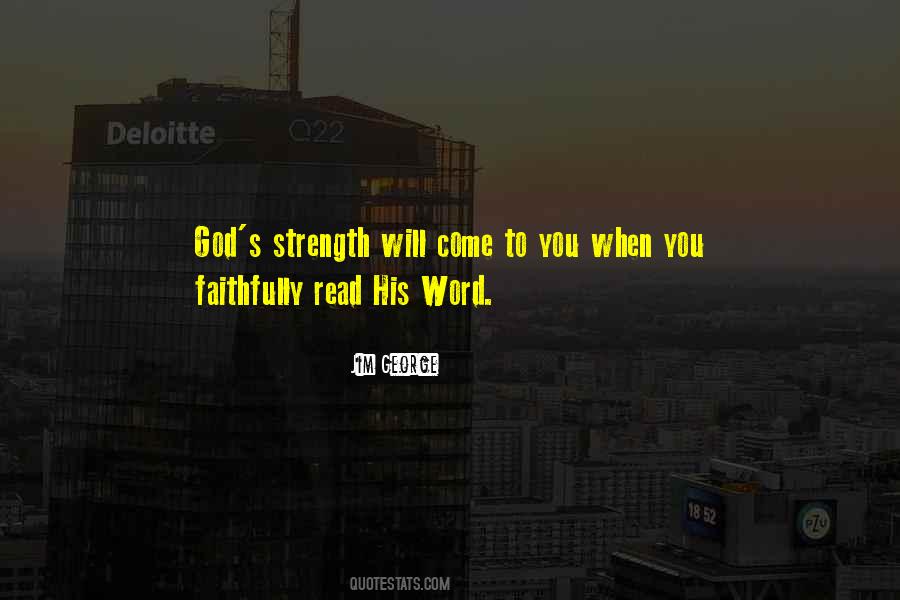 Quotes About God's Strength #619523