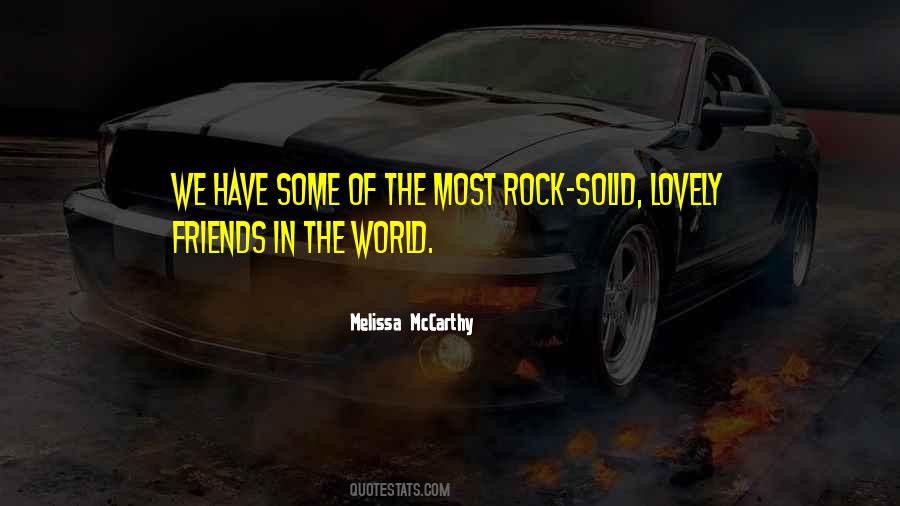 Quotes About Solid As A Rock #125873