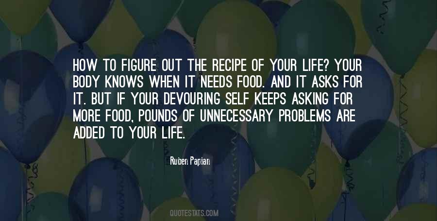 Life Food Quotes #218236