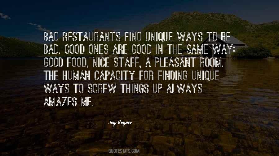 Quotes About Good Restaurants #884476