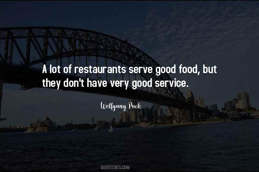 Quotes About Good Restaurants #884790