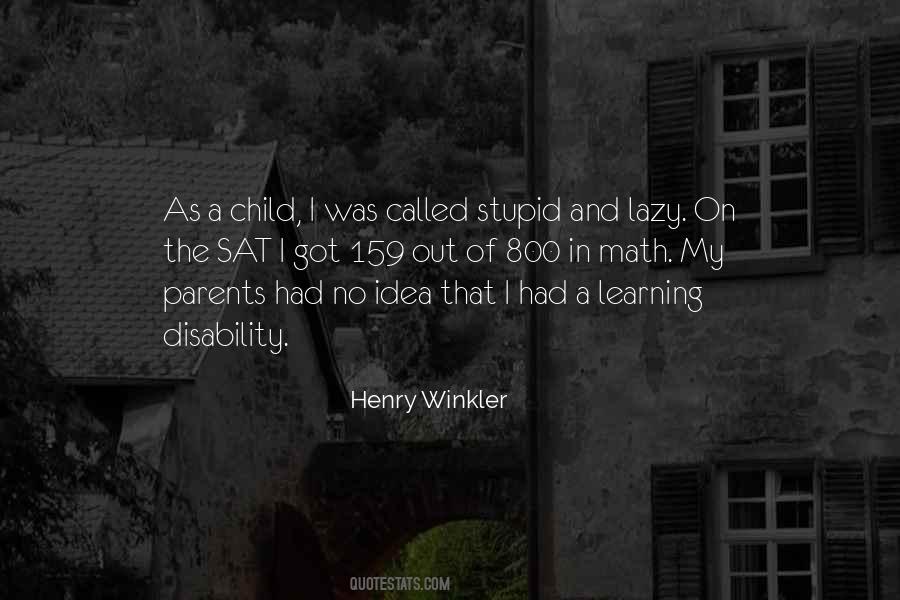 Quotes About Learning Disability #930676