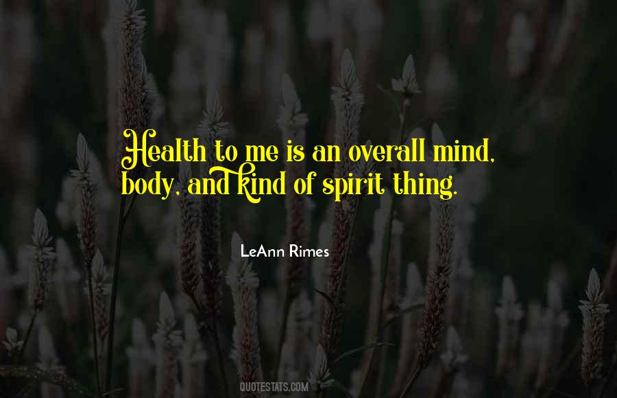 Quotes About Overall Health #801271