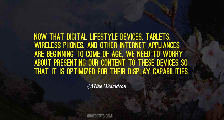 Quotes About Digital Devices #500322