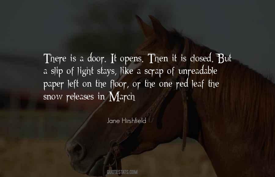 Quotes About A Red Door #395644