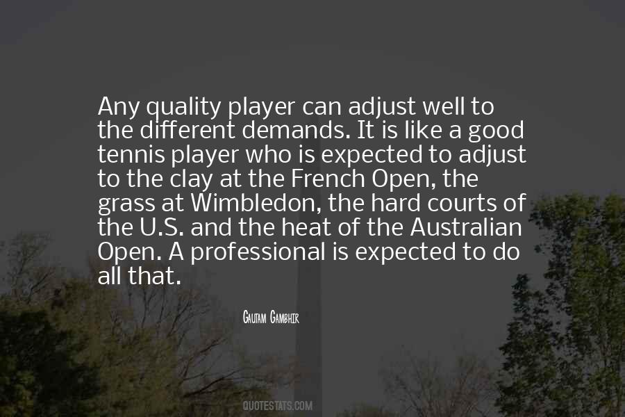 Quotes About The Us Open Tennis #929861