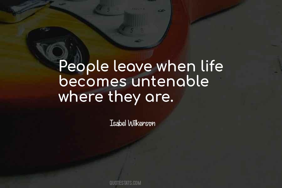 People Leave Quotes #380310