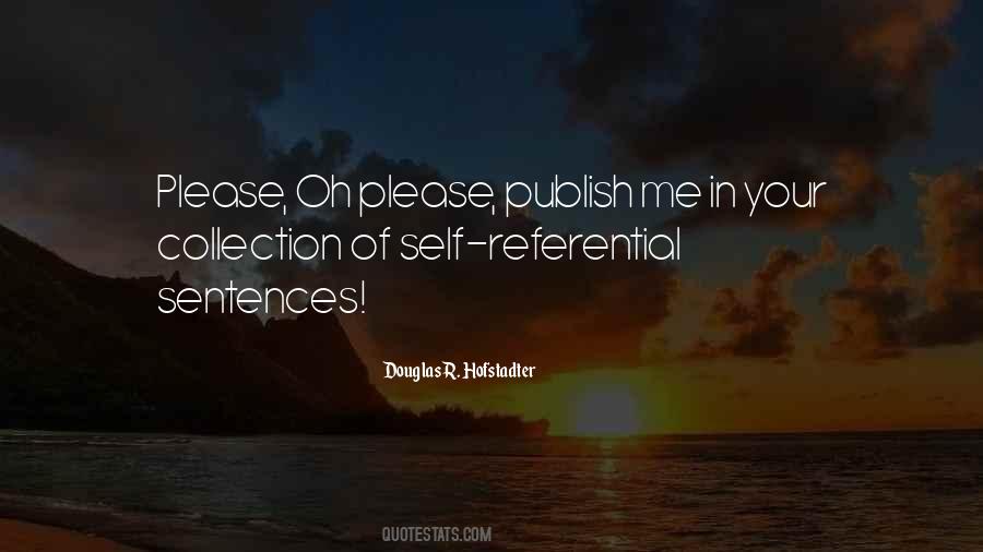 Quotes About Self Reference #1571901