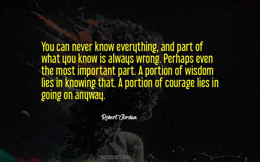 Knowing What You Know Quotes #795819