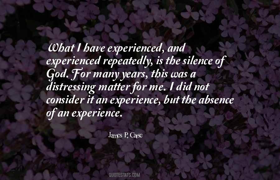 God S Absence Quotes #1085097
