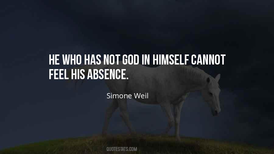 God S Absence Quotes #1224713