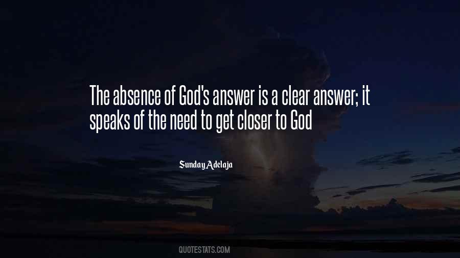 God S Absence Quotes #1381843