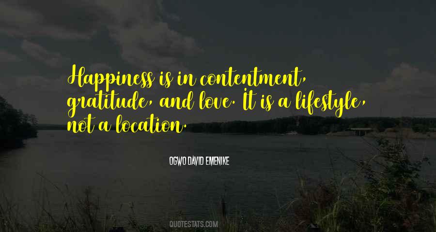 Quotes About Contentment And Love #1753788