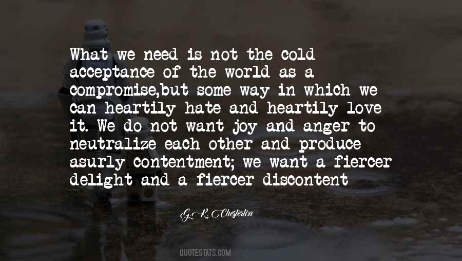 Quotes About Contentment And Love #273309