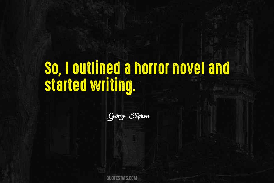 Horror Novel Quotes #279710