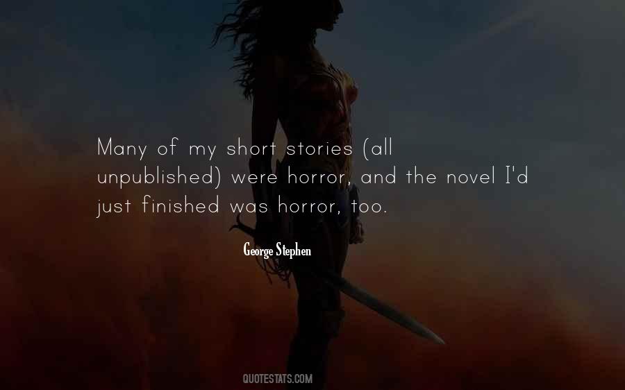 Horror Novel Quotes #529595