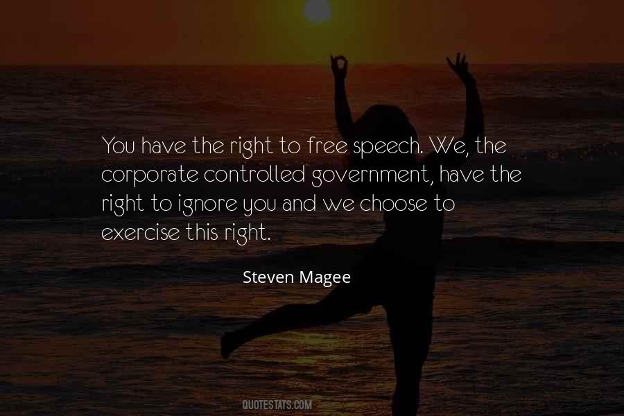 Quotes About Right To Free Speech #1820535