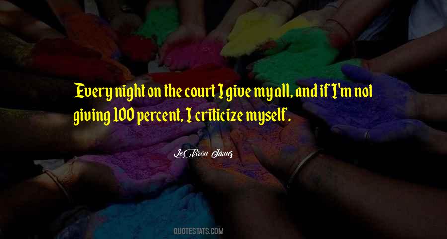 Quotes About Giving It 100 Percent #1569849