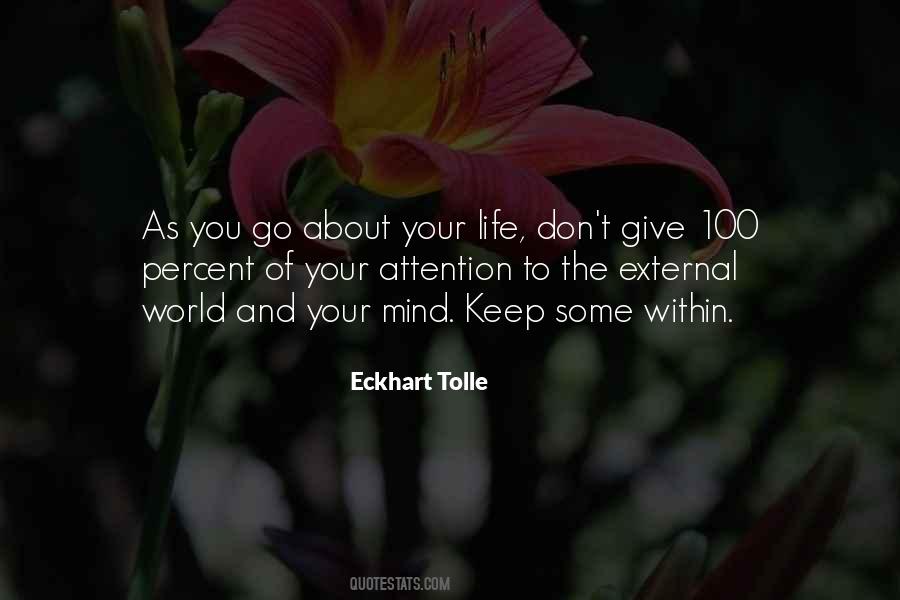 Quotes About Giving It 100 Percent #949684