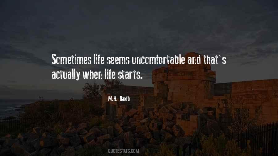 Quotes About Life Uncomfortable #170472