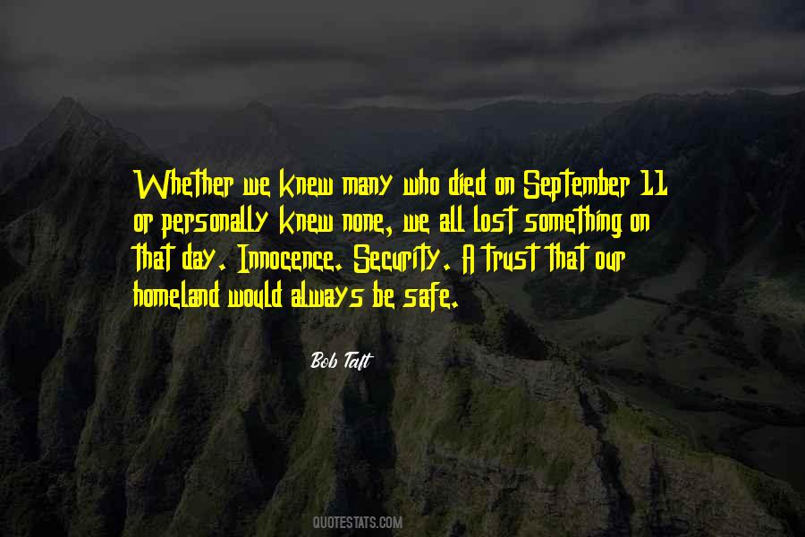 Quotes About September 11 #1017914