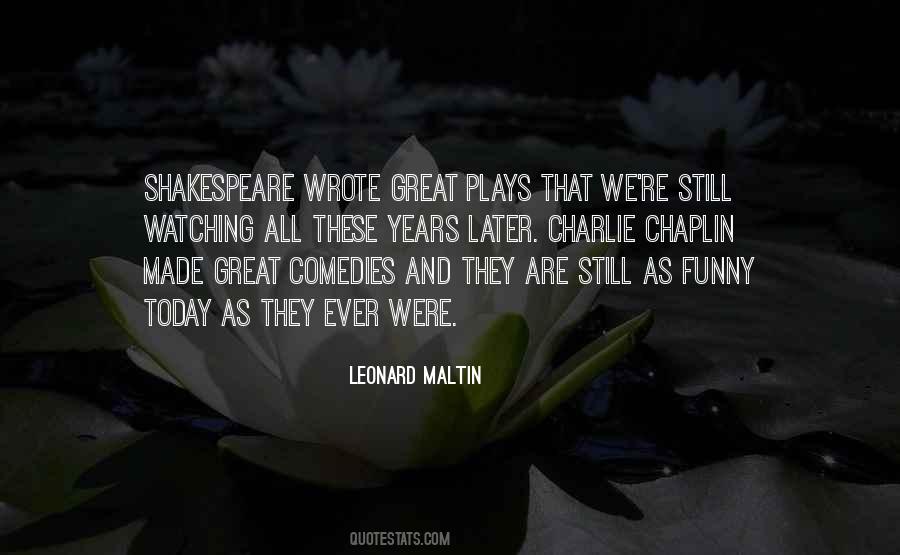 Quotes About Shakespeare's Comedies #1461610