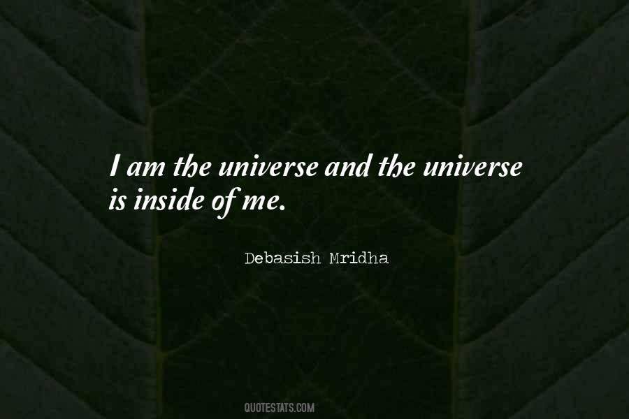 Universe Is Inside Of Me Quotes #1127605