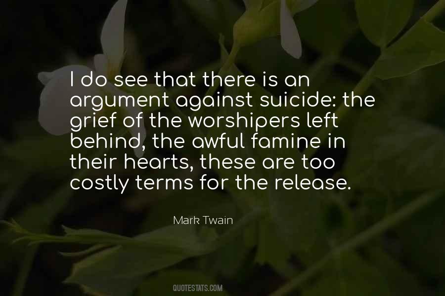 Against Suicide Quotes #1330800