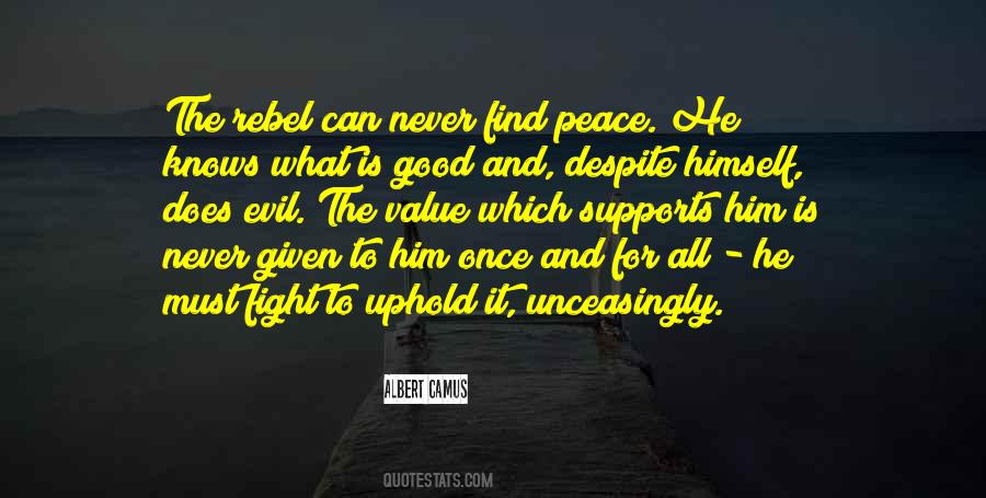Quotes About Good Fighting Evil #227026