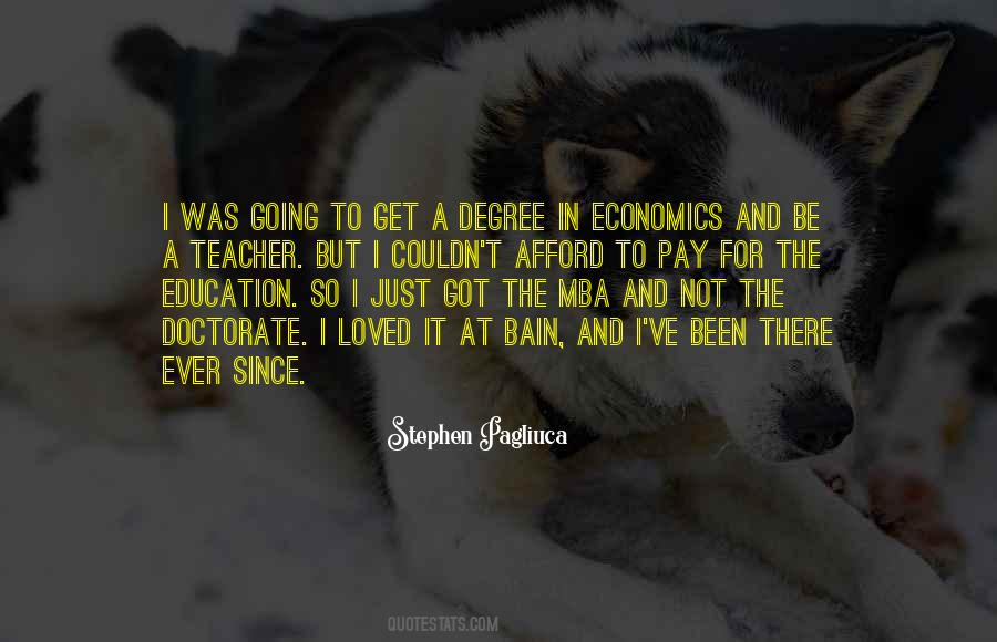 Quotes About Mba Degree #608231