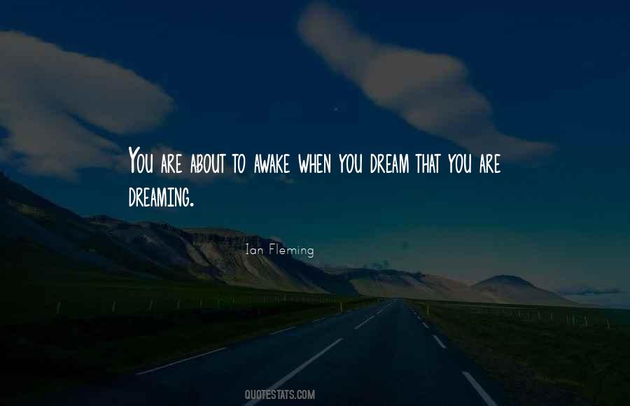 Dream When You Are Awake Quotes #1558889