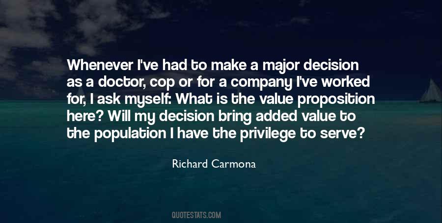 Quotes About Added Value #67310