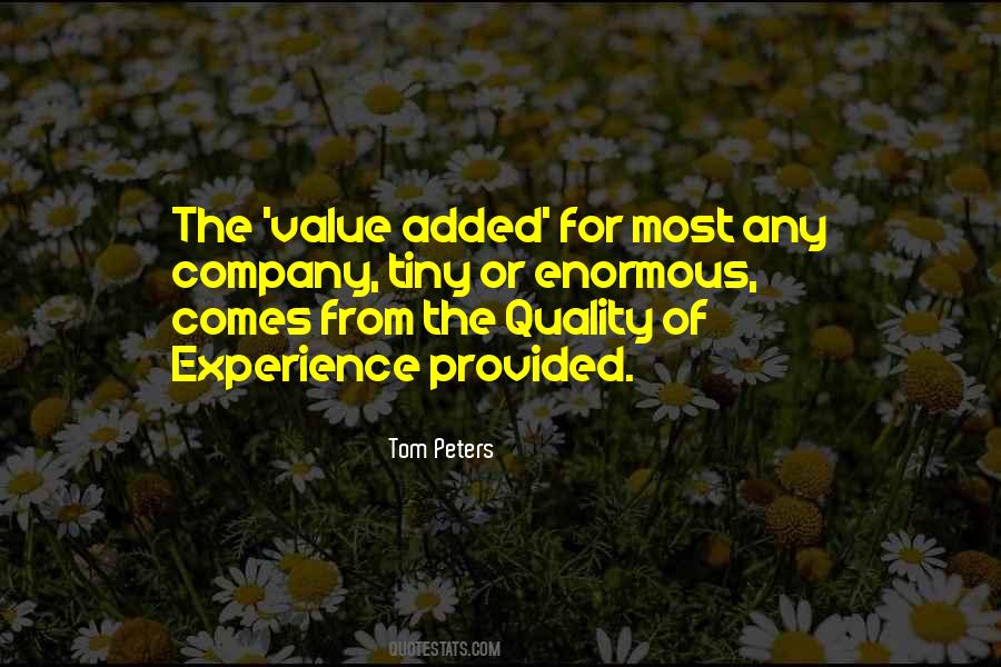 Quotes About Added Value #759751