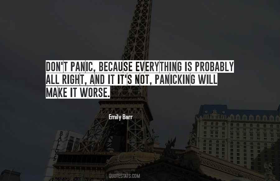 Quotes About Panicking #1519569