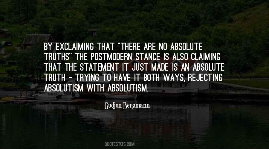 Quotes About Absolutism #215225