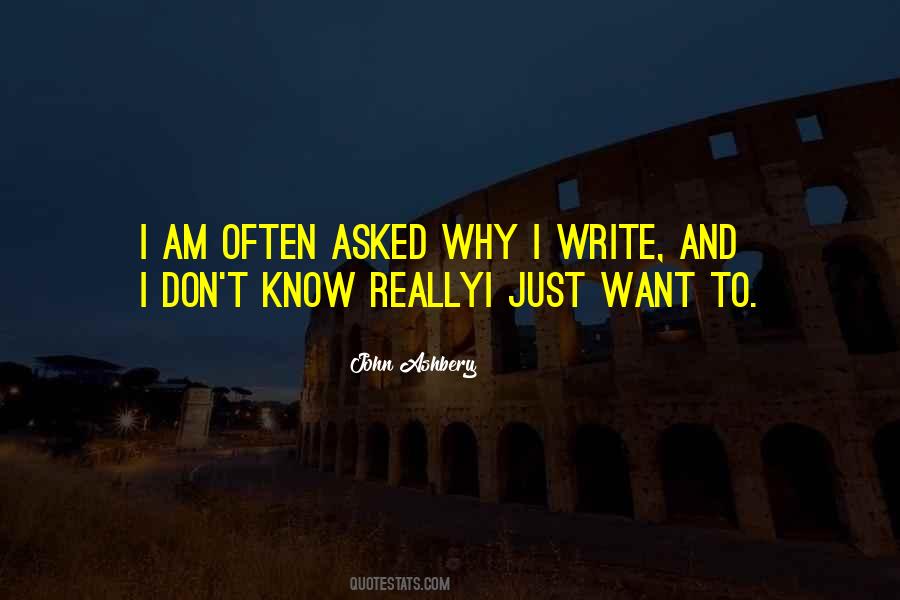 Why I Write Quotes #855215