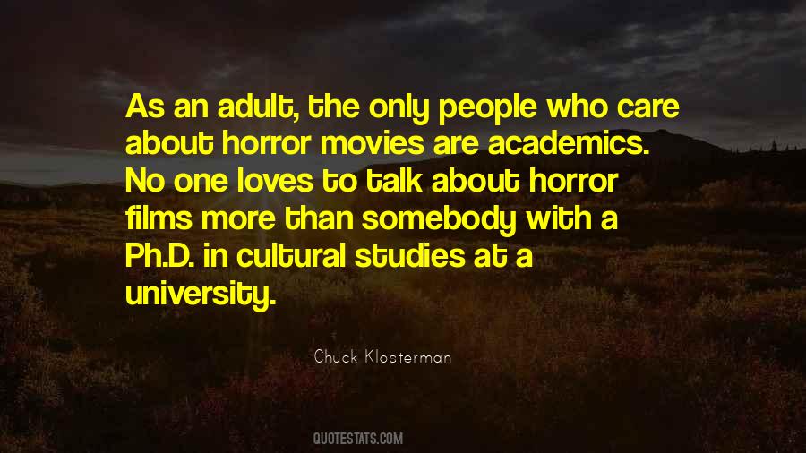 Quotes About Horror Films #1038107