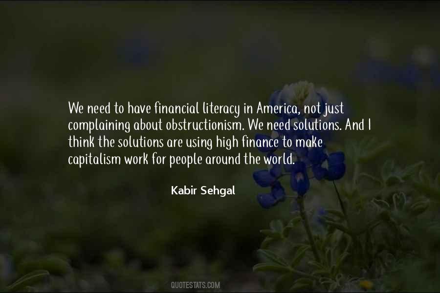 Quotes About Financial Literacy #1459169