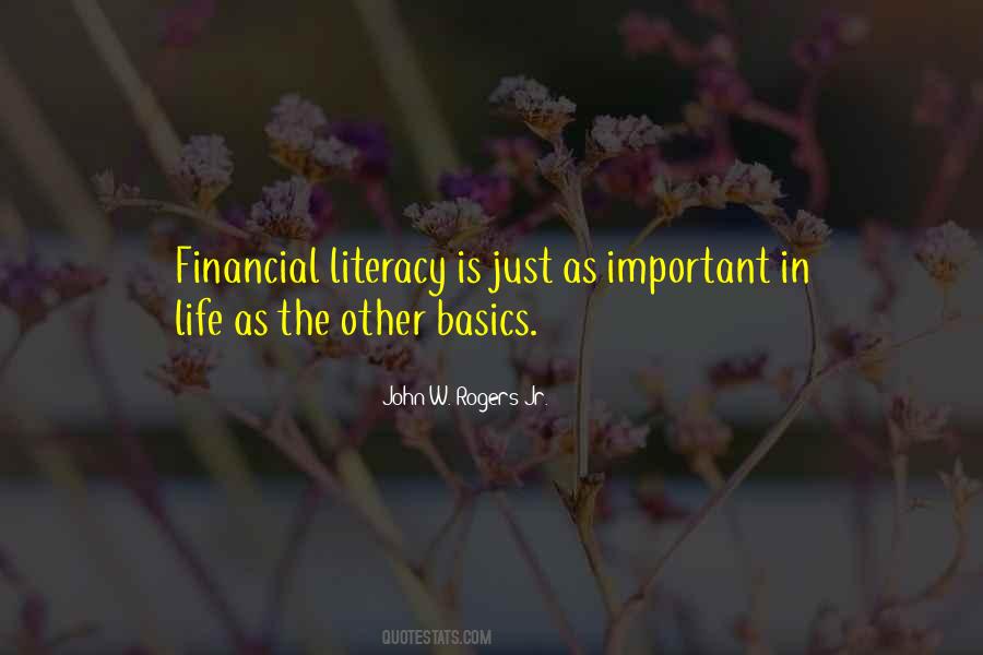 Quotes About Financial Literacy #567352
