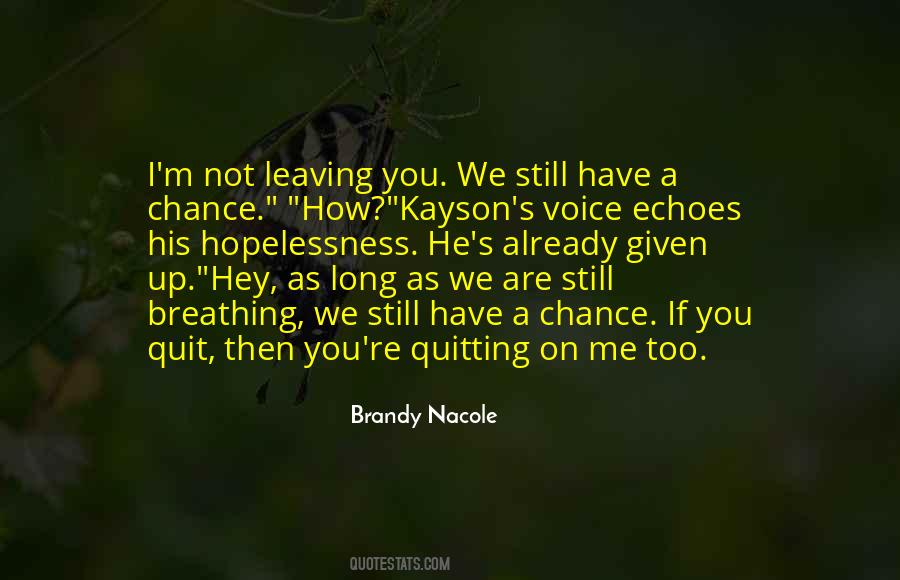 Quotes About Not Quitting #959043