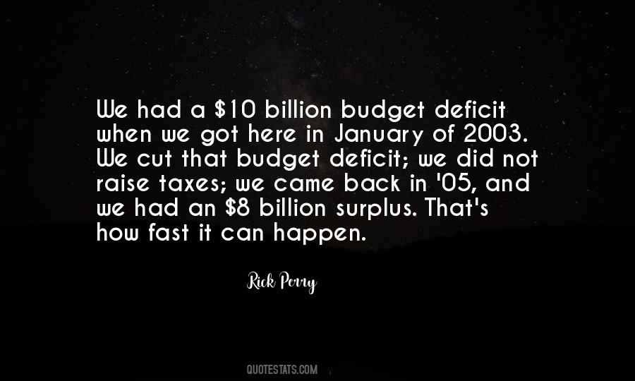 Quotes About Budget Deficit #1008008