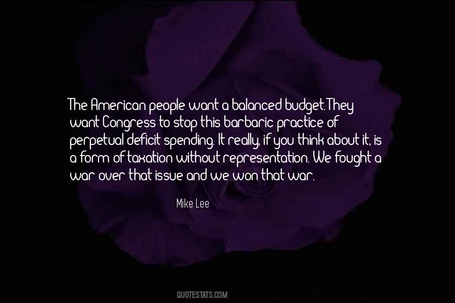 Quotes About Budget Deficit #1402486