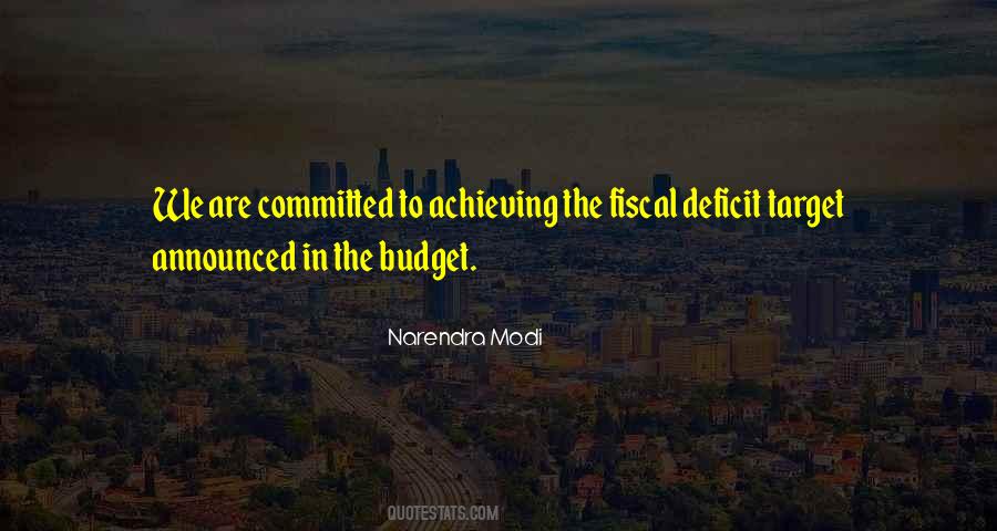 Quotes About Budget Deficit #515197