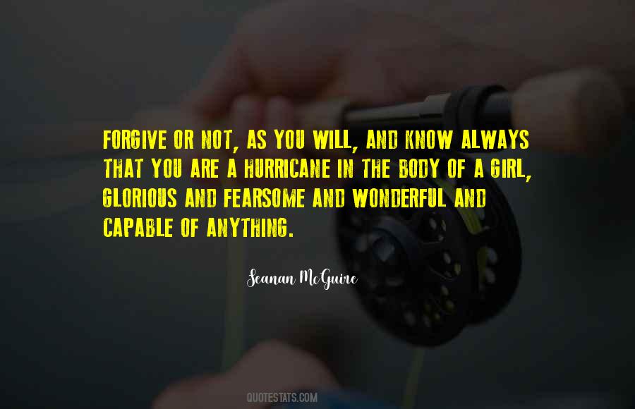 Girl Hurricane Quotes #1035937